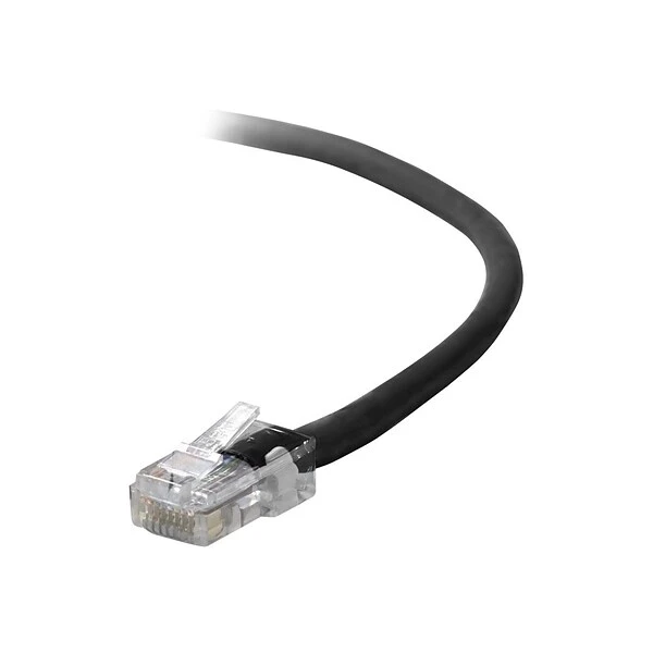 Belkin A3L791-03-BLK 3' CAT-5e Assembled Patch Cable; Black