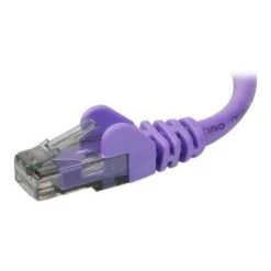 Belkin A3L980-02-PUR-S 3' RJ-45 Male/Male Cat6 Snagless Patch Cable, Purple