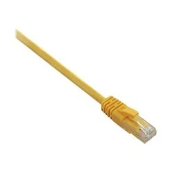 V7® V7N3C5E Snagless Molded Cat5e Patch Cable; 3', Yellow
