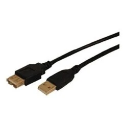 COMPREHENSIVE CABLE® 25' USB 2.0 Type A Male To Type A Female Cable; Black