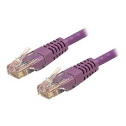 StarTech® 25' Cat 6 Molded RJ-45 Male/Male Patch Cable; Purple