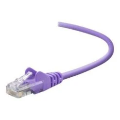 Belkin A3L791-07-PUR-S 7' CAT-5e Snagless Patch Cable, Purple