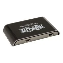 Tripp Lite TRPU225004R 4-Port Hi-Speed USB 2.0 Mini Hub, Silver