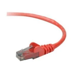 Belkin A3L980-05-RED-S 5' CAT-6 RJ-45 Snagless Patch Cable, Red109