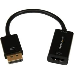 Startech DP2HD4KS Display Port To HDMI 4K Audio / Video Converter; Black
