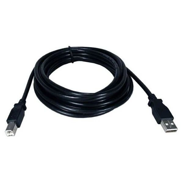 QVS® 15' M/M High-Speed Type A To Type B USB 2.0 Cable; Black, 3/Pack