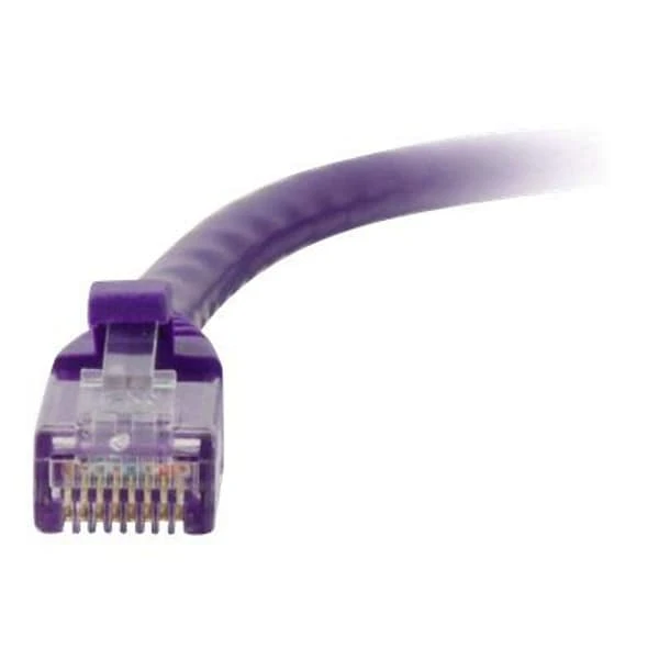 C2G® 10' CAT6 Snagless Unshielded RJ-45 Male/Male Network Patch Cable; Purple - Image 3