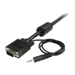 StarTech® 15' Coax High Resolution HD15 VGA Male/Male Monitor Cable With Audio