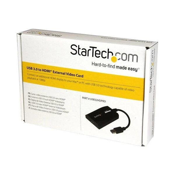 StarTech® USB 3.0 To HDMI External Multi Monitor Video Graphics Adapter For Mac & PC; Black - Image 3