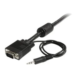 StarTech® 25' Coax High Resolution HD15 VGA Male/Male Monitor Cable With Audio