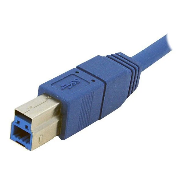 StarTech® 6' Superspeed USB 3.0 Type A Male To Type B Male Cable; Blue - Image 2