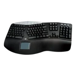 Adesso Tru-Form Pro Contoured Ergonomic USB Keyboard With TouchPad- USB