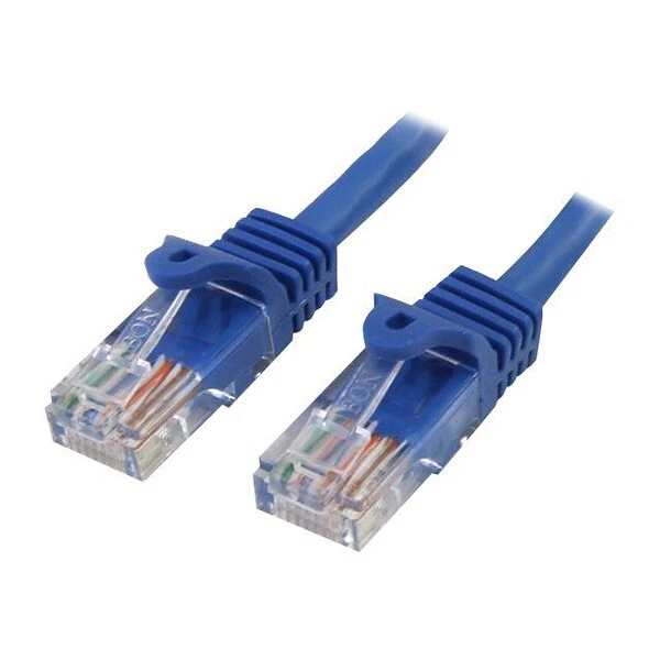 StarTech® 35' Cat 5e Snagless RJ-45 Male/Male Patch Cable; Blue - Image 2