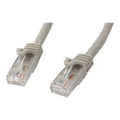 StarTech N6PATCH10GR Cat6 Patch Cable With Snagless RJ45 Connectors; 10ft, Gray