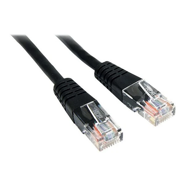 StarTech® 25' Cat 5e Molded RJ-45 Male/Male Patch Cable; Black