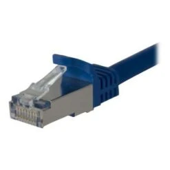 Startech 1' Cat 6a Shielded Snagless RJ-45 Male/Male Patch Cable, Blue