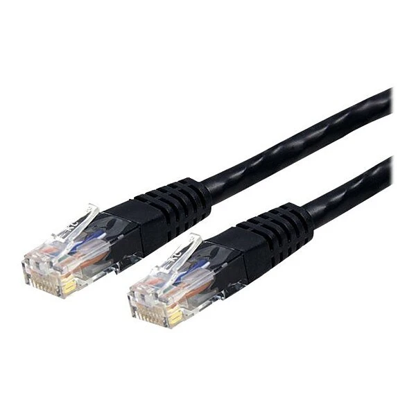 StarTech® 25' Cat 6 Molded RJ-45 Male/Male Patch Cable; Black