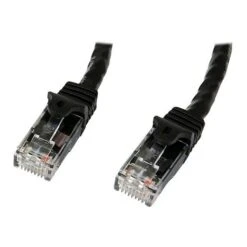 StarTech® 25' Cat 6 Snagless RJ-45 Male/Male Patch Cable; Black