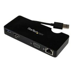 StarTech USB3SMDOCKHV Travel Docking Station For Laptops; HDMI Or VGA, USB 3.0