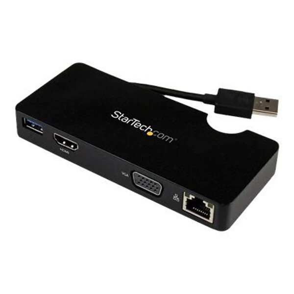 StarTech USB3SMDOCKHV Travel Docking Station For Laptops; HDMI Or VGA, USB 3.0