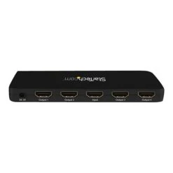 StarTech.com® 4-Port HDMI 4K Video Splitter With Solid Aluminum Housing-4K 30Hz; Black