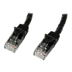 StarTech N6PATCH10BK Cat6 Patch Cable With Snagless RJ45 Connectors; 10ft, Black