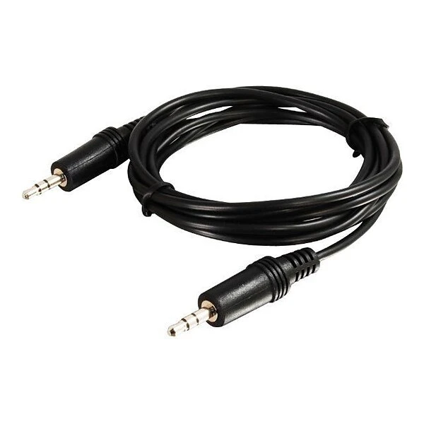 C2G® 40414 12' 3.5mm Stereo Male/Male Audio Cable; Black