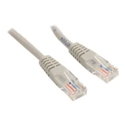 StarTech M45PATCH10GR 10ft Cat5e Gray Molded RJ45 UTP Cat 5e Patch Cable; 10ft Patch Cord