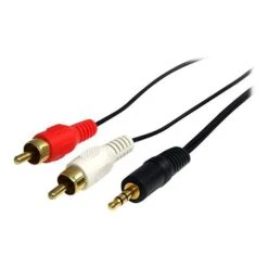 StarTech MU6MMRCA 6' Stereo Audio Cable, Black