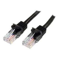 StarTech 45PATCH10BK Cat5e Patch Cable With Snagless RJ45 Connectors; 10 Ft, Black