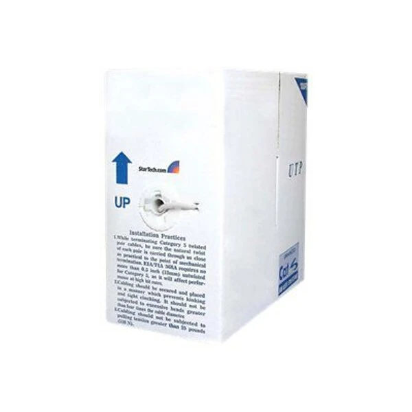 StarTech 1000 Ft Bulk Roll Of White Cat 6 Stranded UTP Patch Cable