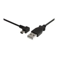 StarTech USB2HABM6LA 6ft Mini USB Cable; A To Left Angle Mini B