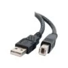 C2G ® 3.3' Type-A USB/Type-B USB Male/Male Data Transfer Cable; Black (28101)