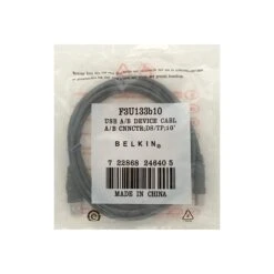 Belkin Pro Series 10' USB 2.0 Type A To Type B Male/Male Hi-Speed Extension Cable; Charcoal Gray (F3U133B10)
