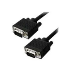 4XEM™ 50' High Resolution Coax VGA Male/Male Video Cable; Black