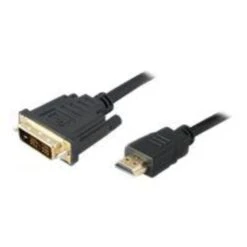 AddOn® 8" HDMI Male To DVI-D Male Adapter Cable, Black