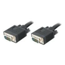AddOn® 15' VGA Male To Male High Resolution Monitor Cable, Black
