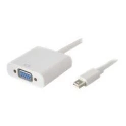 AddOn® 8" Mini-DisplayPort Male To VGA Female Adapter Cable, White