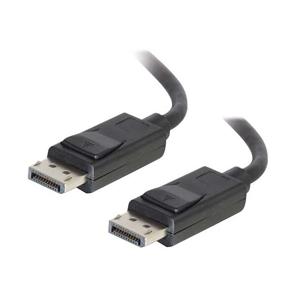 C2G® 54402 10' DisplayPort Male/Male Cable With Latches; Black