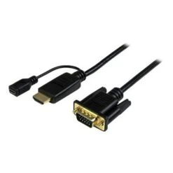 StarTech 6' HDMI To VGA Active Converter Cable, Black
