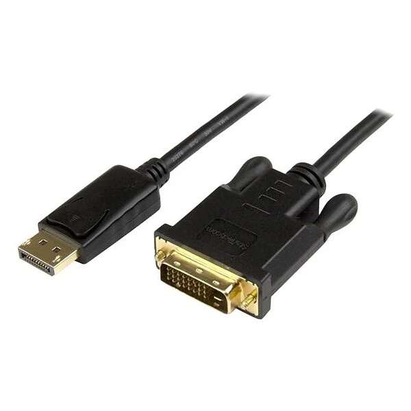 StarTech 3' DisplayPort Male To DVI-D Male Converter Cable, Black
