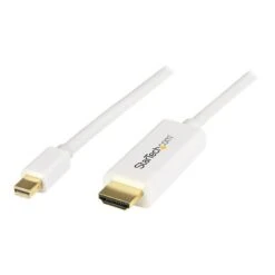 StarTech 6' Mini DisplayPort Male To HDMI Male Converter Cable, White