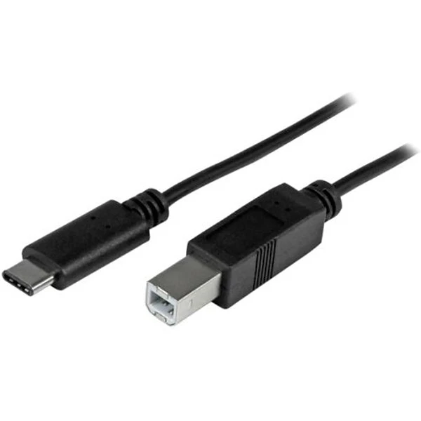 StarTech 3.3' USB 2.0 C To USB 2.0 B Male To Male Cable, Black (USB2CB1M)