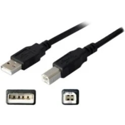 AddOn 6' USB 2.0 Type A To USB 3.0 Type B Extension Cable; Black
