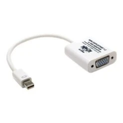 Tripp Lite P137 6" Keyspan Mini DisplayPort 1.2 To VGA Male/Female Active Adapter Converter; White