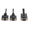 Tripp Lite P516-HR 6' High-Resolution VGA Monitor Y-Splitter Cable; Black