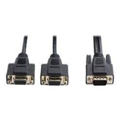 Tripp Lite P516-HR 6' High-Resolution VGA Monitor Y-Splitter Cable; Black