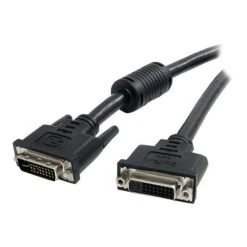 StarTech 10' DVI-I Female To DVI-I Male Dual Link Digital Analog Monitor Extension Cable; Black