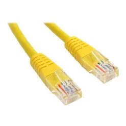 StarTech Cat 5e UTP Molded Patch Cable, Yellow, 6'