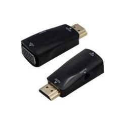 AddOn HDMI Male To VGA Female Active Adapter; Black